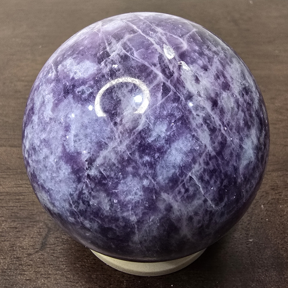 Lepidolite Crystal Sphere
